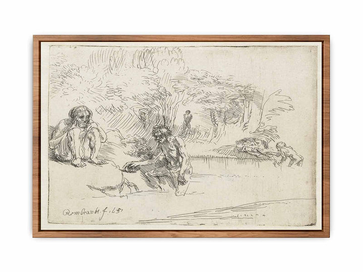 The Bathers Painting