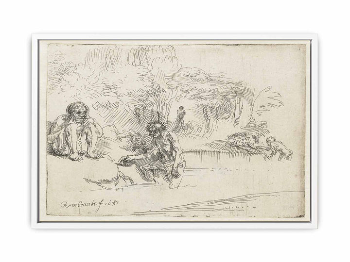 The Bathers Painting