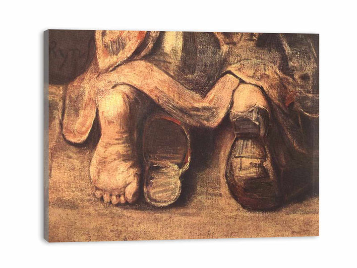 The Return of the Prodigal Son (detail -4) c. 1669
 Painting