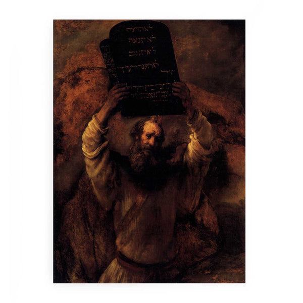 Moses Smashing the Tablets of the Law Painting