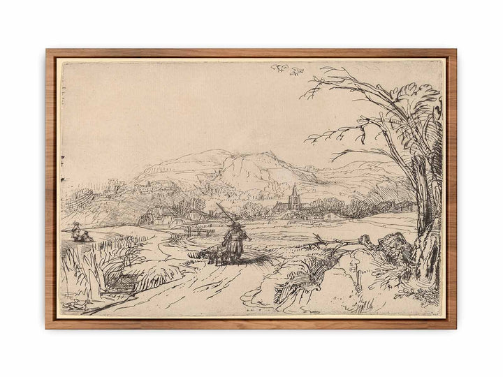 Landscape with a Sportsman and Dog Painting