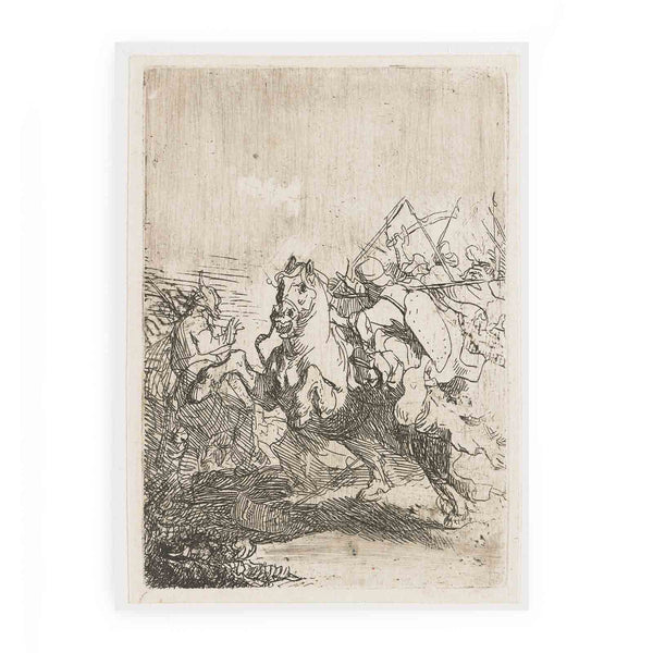 A Cavalry Fight Painting