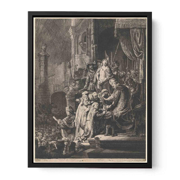 Christ Before Pilate Large Plate Painting