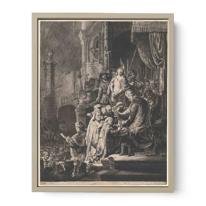 Christ Before Pilate Large Plate Painting