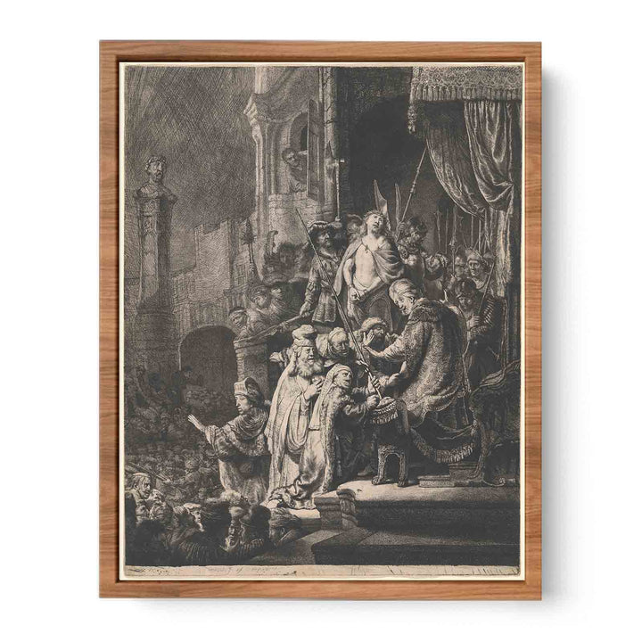 Christ Before Pilate Large Plate Painting