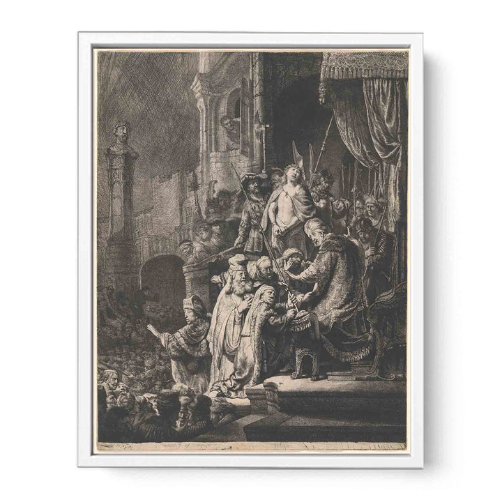 Christ Before Pilate Large Plate Painting