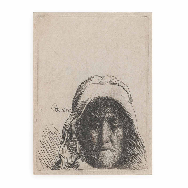The Artist's Mother Head only, full Face
 Painting