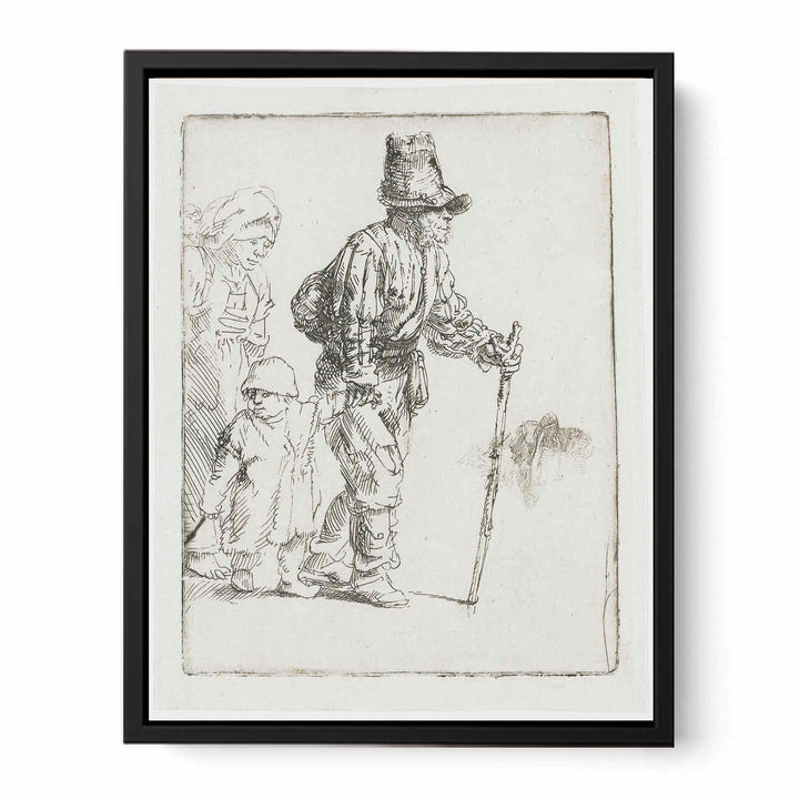 Peasant Family on the Tramp Painting