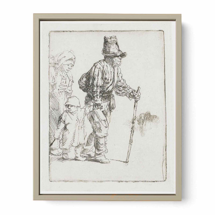 Peasant Family on the Tramp Painting