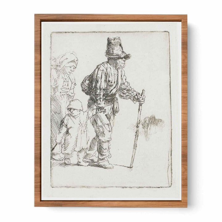 Peasant Family on the Tramp Painting