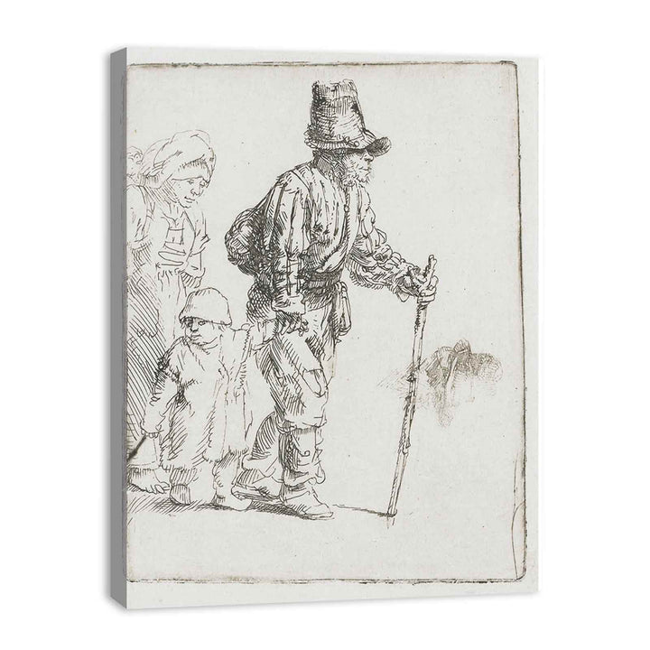 Peasant Family on the Tramp Painting