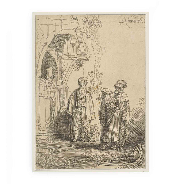 Three oriental figures Painting
