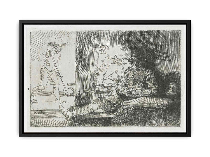 The Golf Player Painting