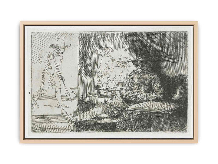 The Golf Player Painting
