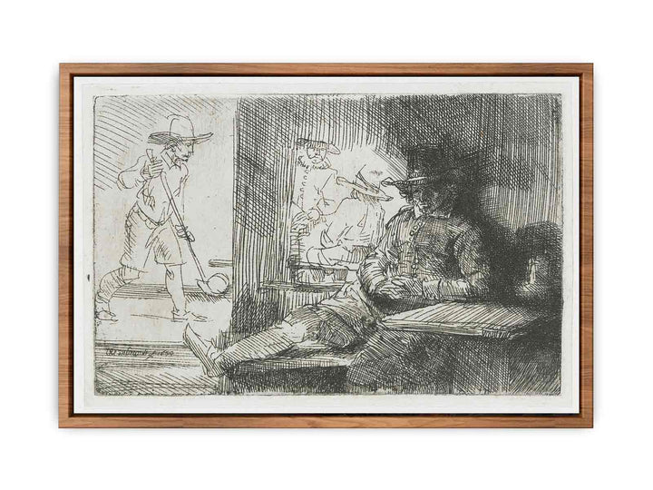 The Golf Player Painting
