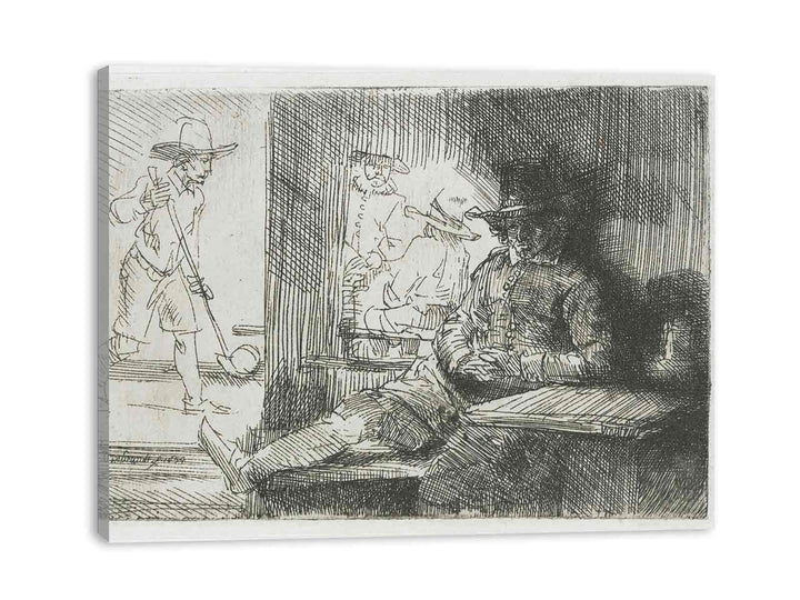 The Golf Player Painting