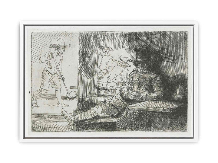 The Golf Player Painting