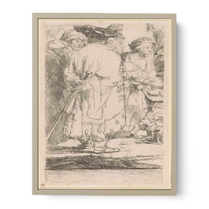 Christ healing the Sick A Fragment Painting