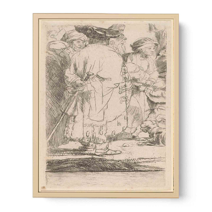 Christ healing the Sick A Fragment Painting