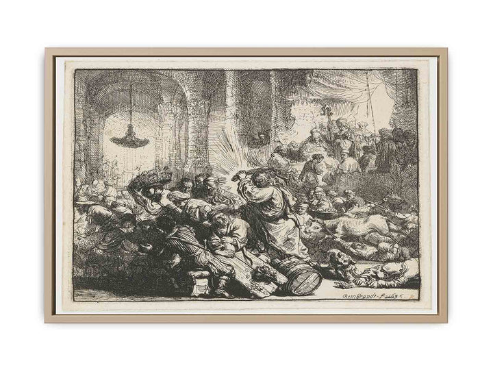 Christ Driving The Money Changers From The Temple 3 Painting