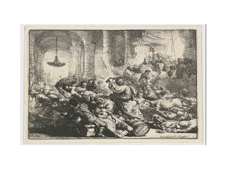 Christ Driving The Money Changers From The Temple 3 Painting