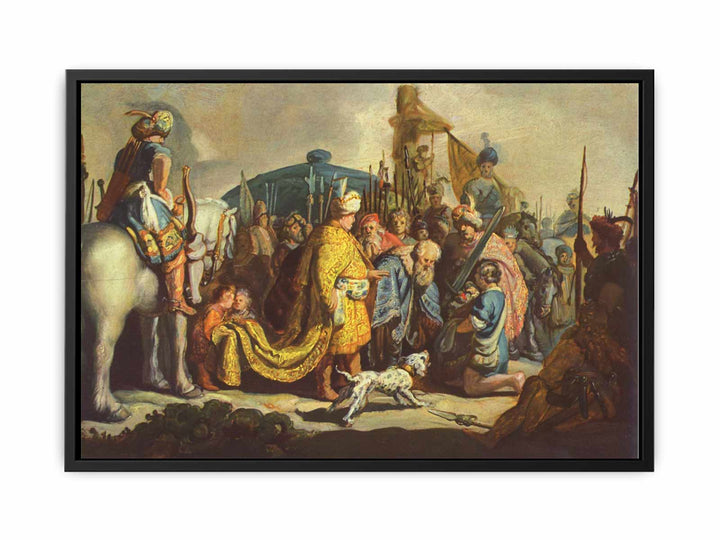 David with the head of Goliath before Saul
 Painting