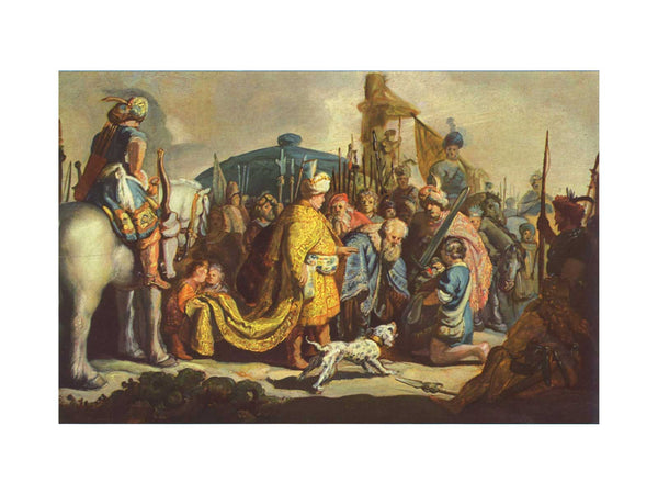 David with the head of Goliath before Saul
 Painting
