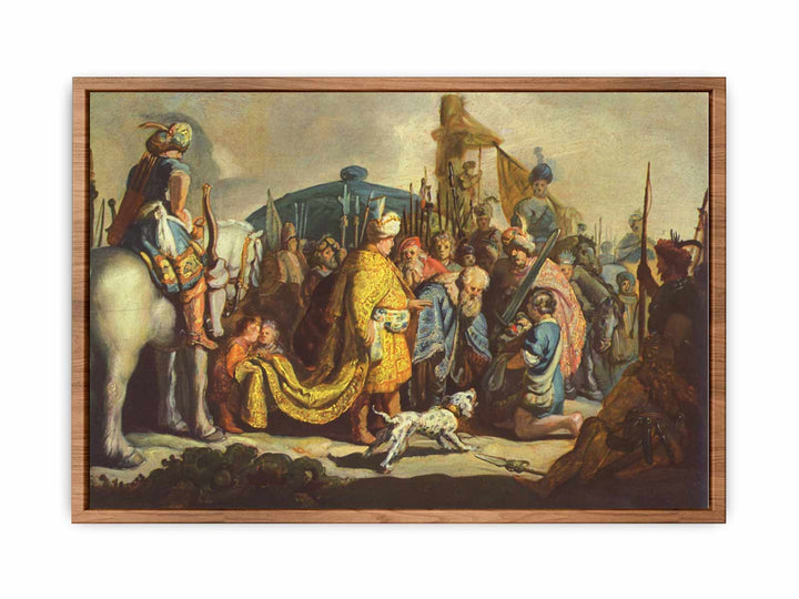 David with the head of Goliath before Saul
 Painting