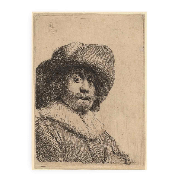 A Man in a broad-brimmed Hat
 Painting