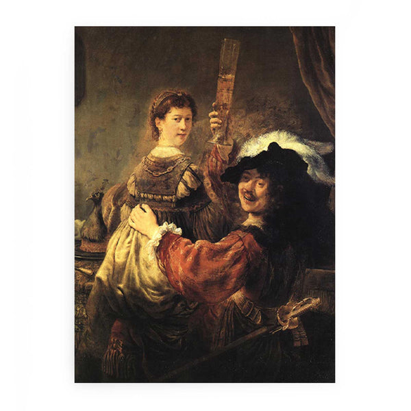 Rembrandt and Saskia in the Scene of the Prodigal Son in the Tavern c. 1635
 Painting