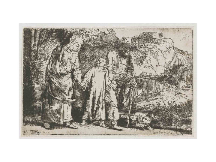 Christ returning from the Temple with his Parents Painting