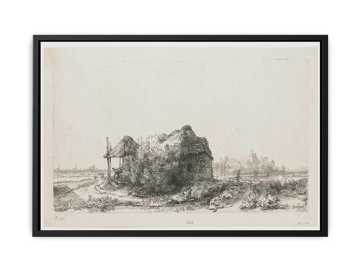Landscape With A Cottage And Haybarn Painting