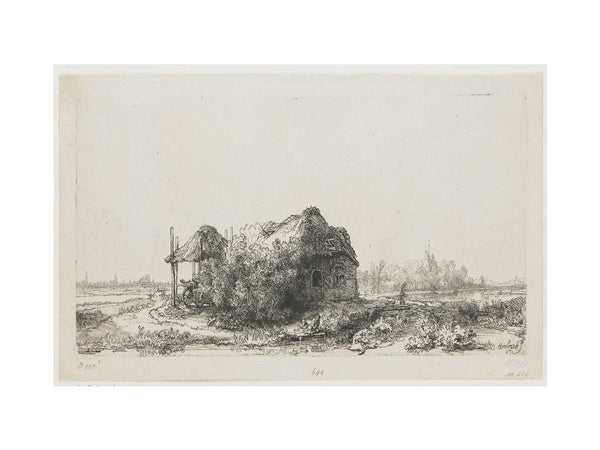 Landscape With A Cottage And Haybarn Painting