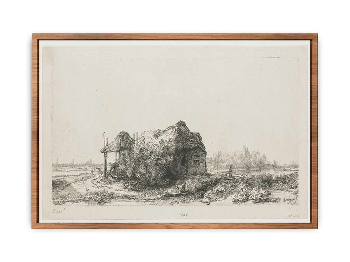 Landscape With A Cottage And Haybarn Painting