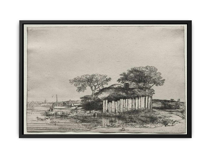 Cottage With A White Paling Painting