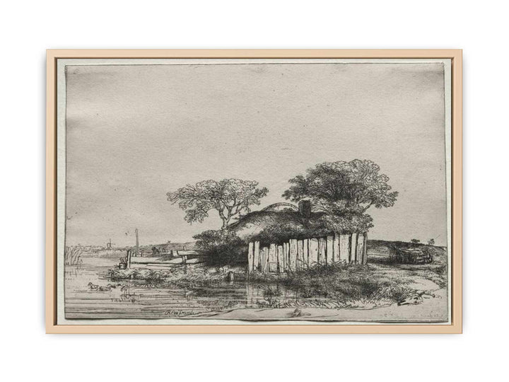 Cottage With A White Paling Painting
