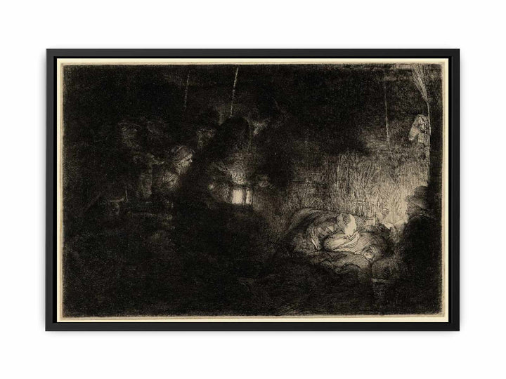 The Adoration of the Shepherds A Night Piece Painting