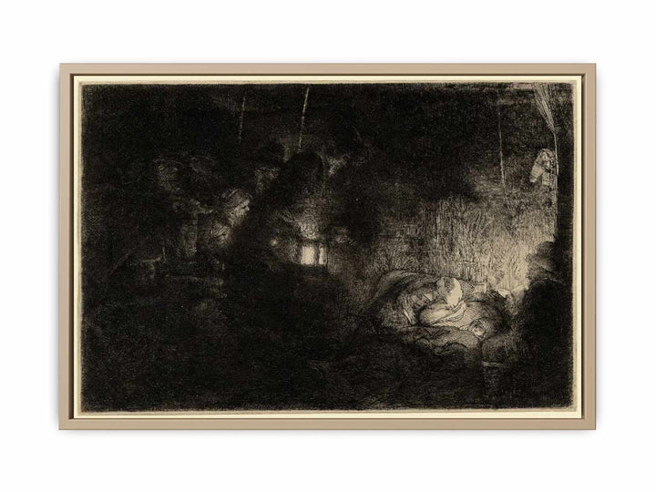 The Adoration of the Shepherds A Night Piece Painting