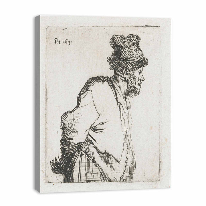 Peasant With His Hands Behind His Back Painting
