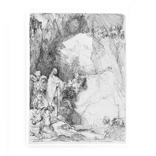 The Raising of Lazarus Small Plate 2 Painting