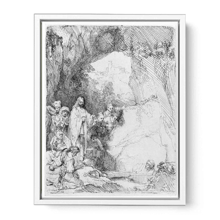 The Raising of Lazarus Small Plate 2 Painting