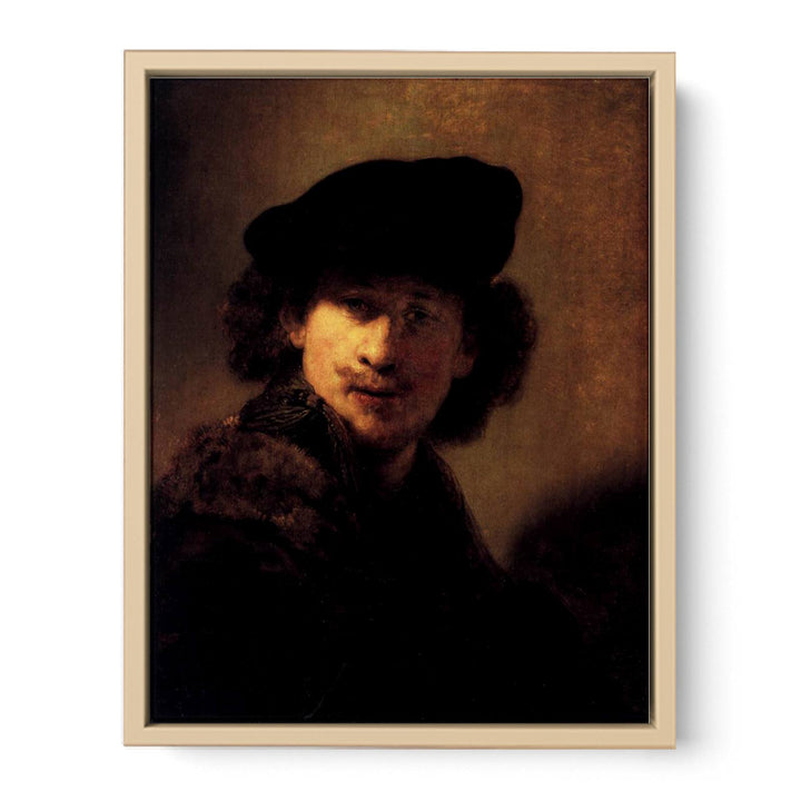 Self-Portrait with Velvet Beret and Furred Mantel Painting