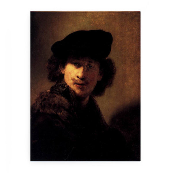 Self-Portrait with Velvet Beret and Furred Mantel Painting