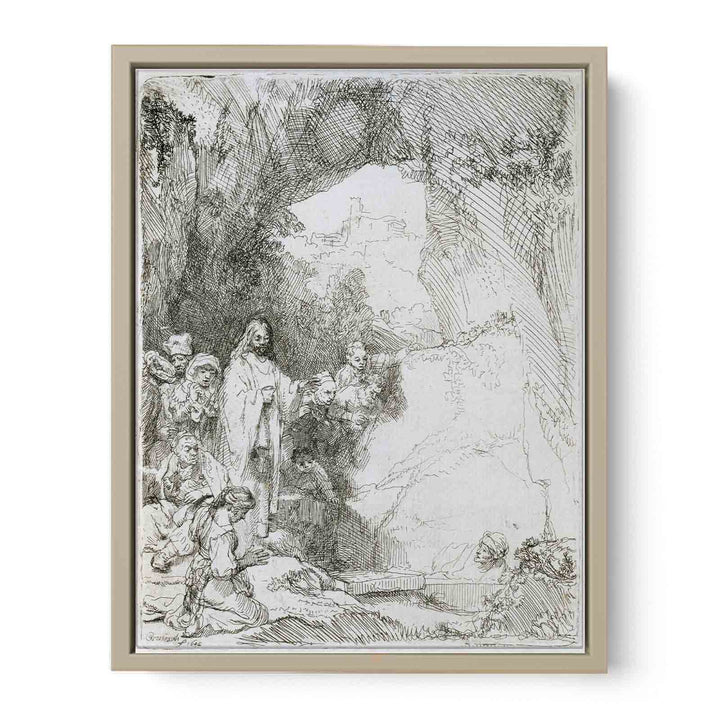 The raising of Lazarus Painting