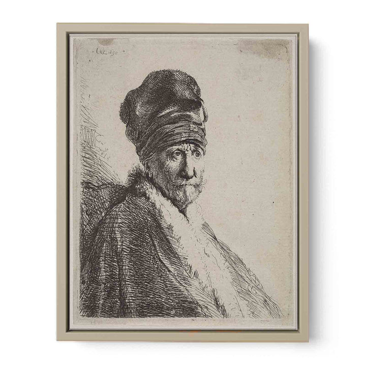 Bust of a Man wearing a High Cap (The Artists Father )
 Painting