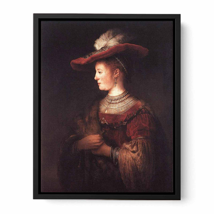 Saskia in Pompous Dress c. 1642 Painting