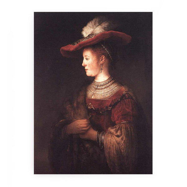 Saskia in Pompous Dress c. 1642 Painting