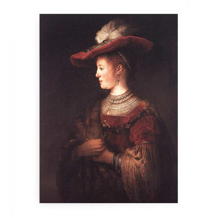 Saskia in Pompous Dress c. 1642 Painting