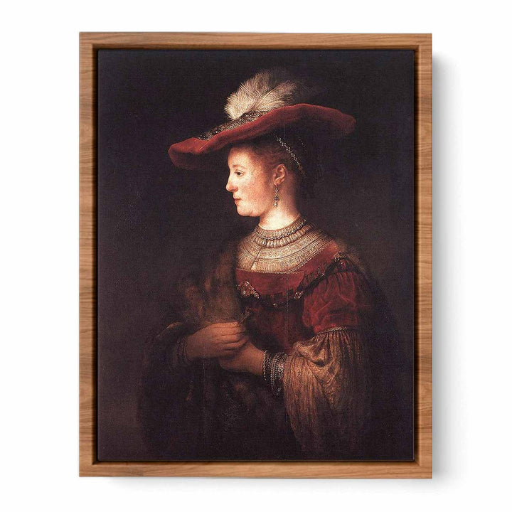 Saskia in Pompous Dress c. 1642 Painting
