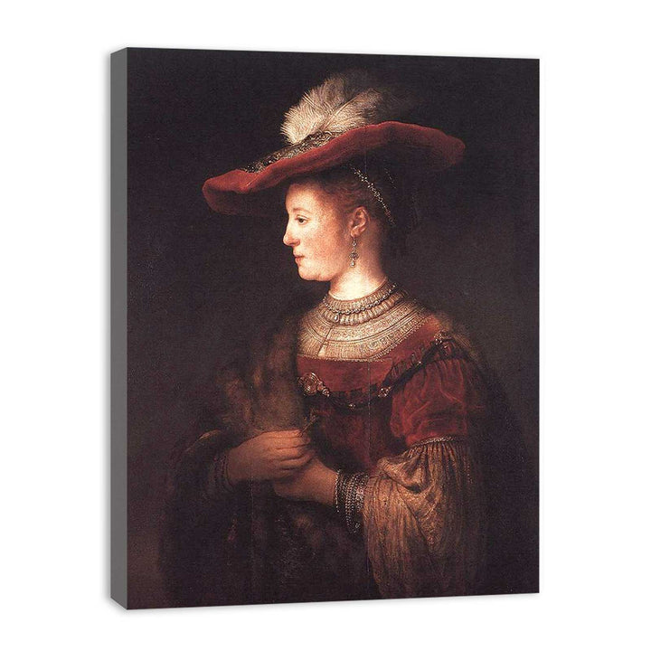 Saskia in Pompous Dress c. 1642 Painting